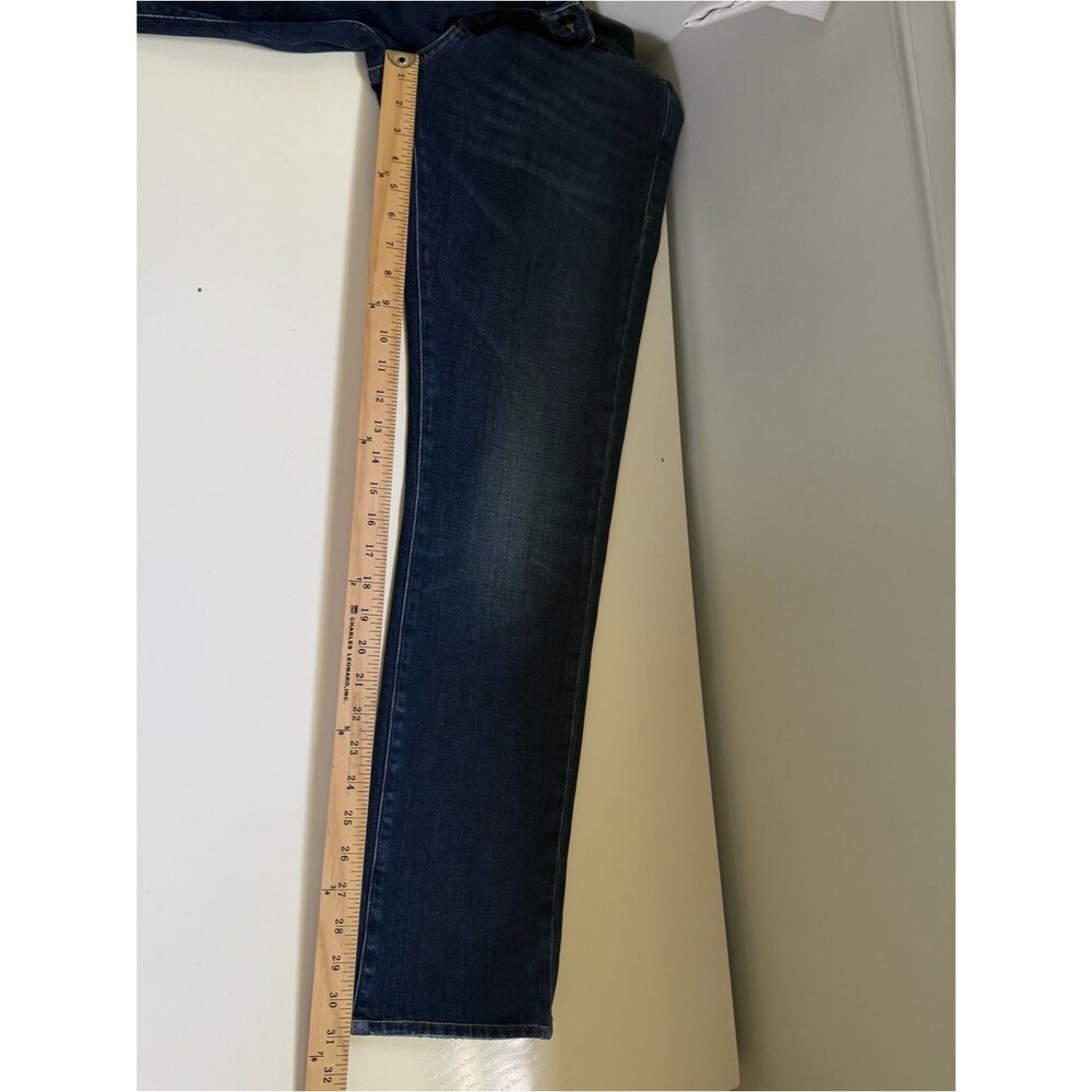 Frame NWT Jeans L’Homme Slim Blue Denim Dark Stretch Wash Size 32 Classic - Picture 6 of 9